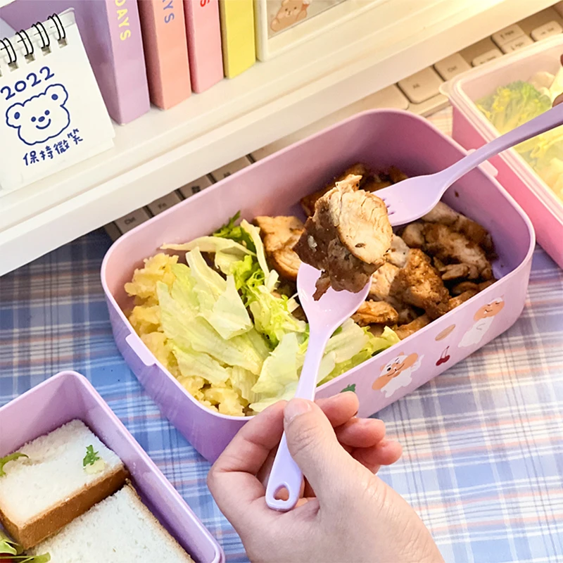 Japanese Style Kawaii Bento Box For Girls School Children Picnic