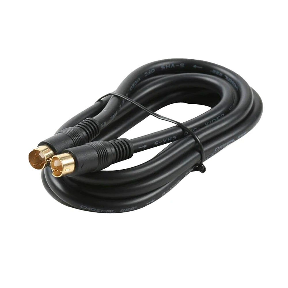 SvideoCable4PinMaletoMaleTVConnectSVideoCableForProjector