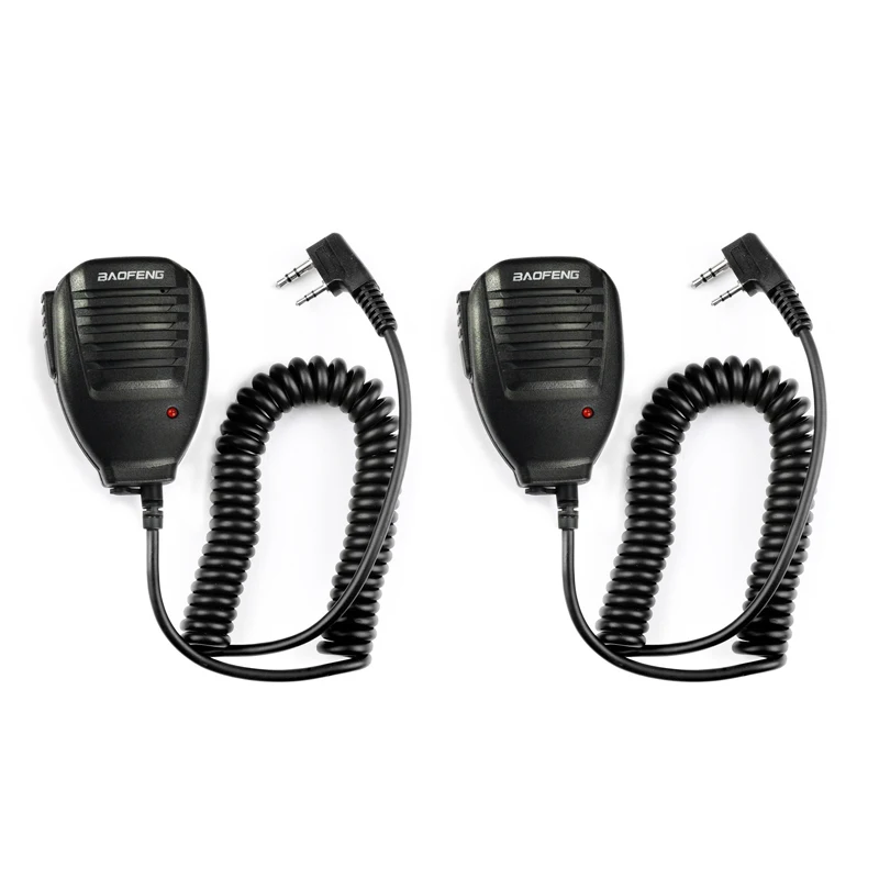 2 шт Baofeng UV5R ручной микрофон Динамик микрофон для Baofeng Портативный радио UV-5R BF-888S BF-UVB3 плюс иди и болтай Walkie Talkie