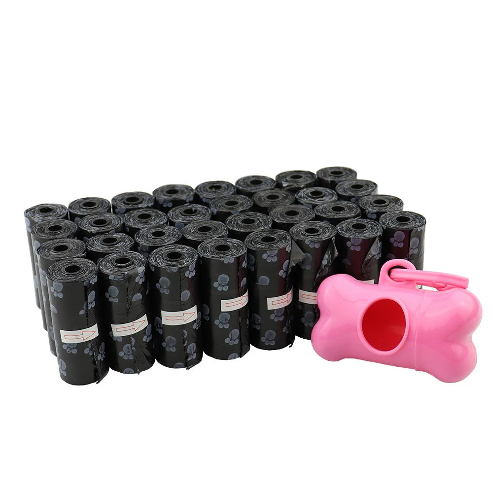 Dog Poop Bag Holder Dog Pet Waste Poop Bags with 1 Leash Clip and 20 Roll（15 Bag/Roll）Bag Dispenser for Outdoor Puppy Walking and Travel Pet Supply