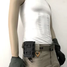 Регулируемый Прочный Открытый Топ чехол для журналов Тактический одиночный винтовки подсумок под магазин винтовка Карманный Mag Органайзер