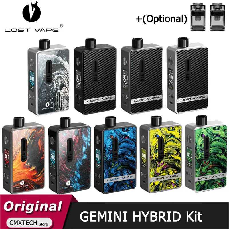 Комплект для электронной сигареты Lost Vape GEMINI HYBRID 80 вейп Вт картридж 4 мл подходит