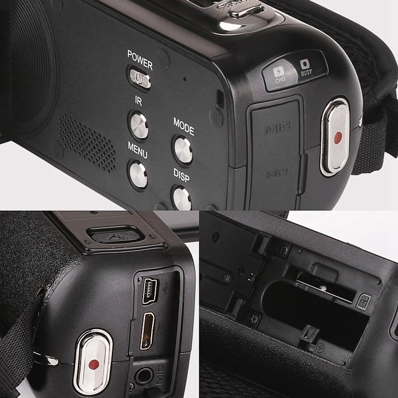 4K беспроводная видеокамера 48MP 1080P HD 16X Zoom Anti-Shake DV камера с пультом дистанционного управления для путешествий/подарок