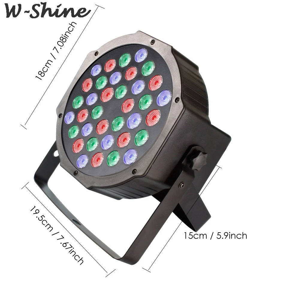 36 светодиодный RGB диско-светильник, звуковая активация DMX512 Master-Slave Par Светильник, дискотека, DJ Club, вечерние, KTV, Свадебный сценический светильник с контроллером