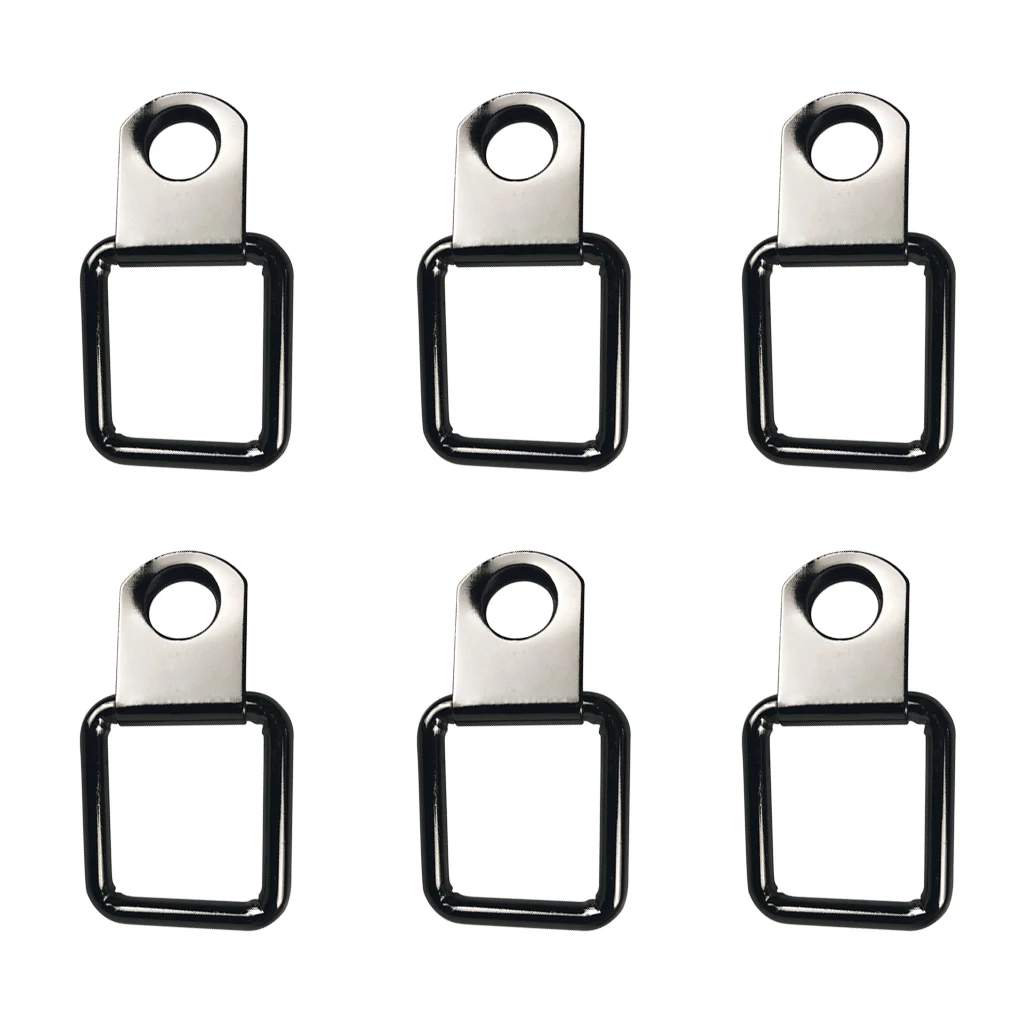 6pcs Lashing Ring Ring Hook Lashing Lashing Ceiling Mount For Trailer Truck Boot Car Trunk
