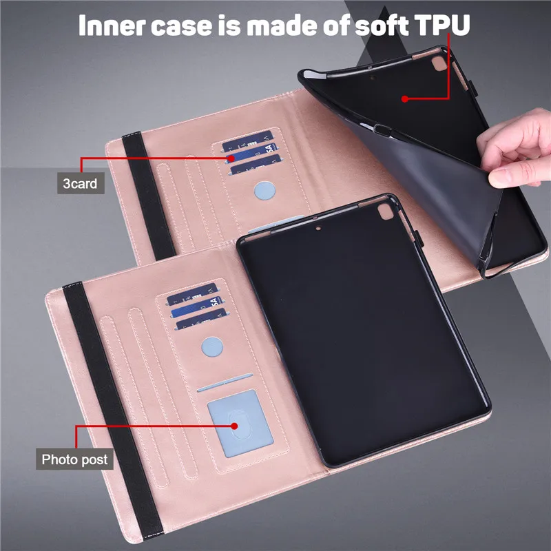 Embossed Wallet Cover for Tablet - Premium Protective Case
