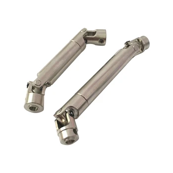 

2Pcs Scx10 Steel Universal Drive Shaft With Cvd 110-155Mm For 1/10 Scale Models Rc Car Axial Crawler Tf2 Trx4