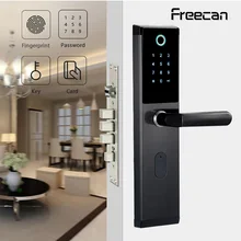 FREECAN умный биометрический замок отпечатков пальцев с цифровым паролем RFID карты ключ, электронный умный дверной замок