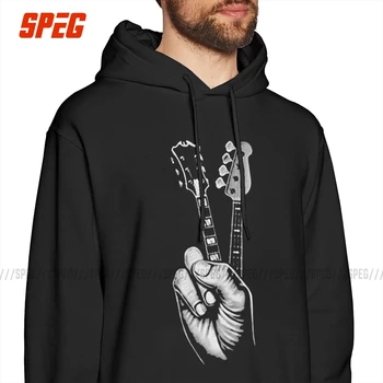 

Bass Guitar Finger Guitar Man Hooded Sweatshirt 100% Cotton Awesome Hoodies Normal Pullovers