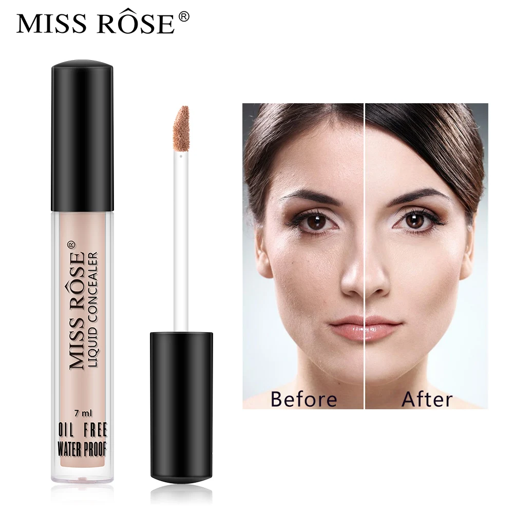 

Miss Rose 7ml Face Foundation Waterproof Full Coverage Base Makeup Liquid Concealer Whitening Foundation Cream Cosmetics