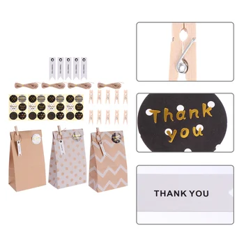 

1 Set Baking Paper Bags Home Candy Food Gift Paper Bags for Bakery Bread