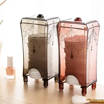 

Cotton Pad Makeup Storage Box Makeup Organizer for Cosmetics Boxes Storage Organizer Make up Desk Accessories Organizer