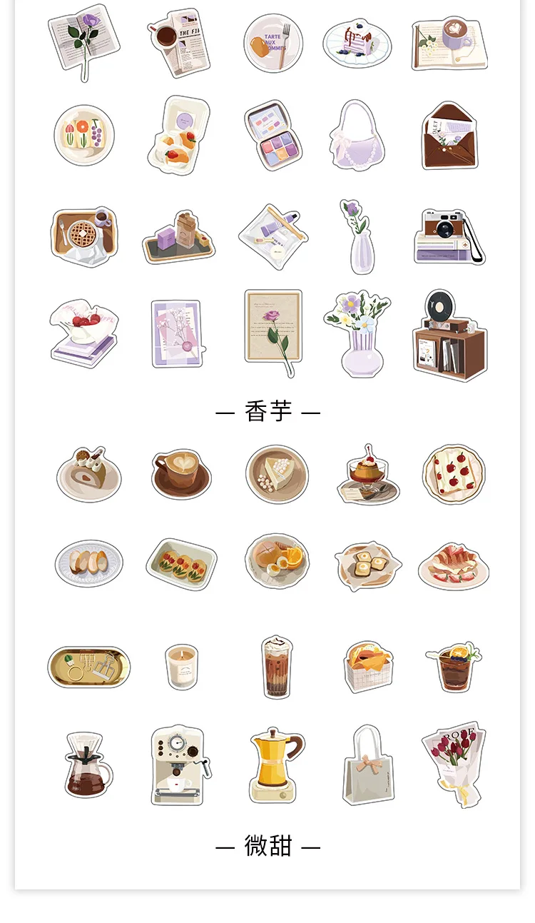 40pcs life small things series decorative stickers aesthetics scrapbooking sticker diy diary album stick label kawaii stationery assorted stickers aliexpress