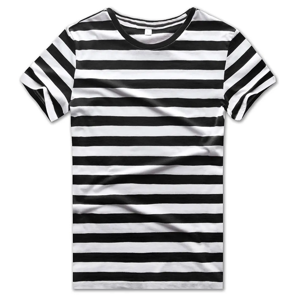 

Black Red White Rainbow Striped T Shirt for Women Summer Round Short Sleeve Tees for Women Casual Summer Cool
