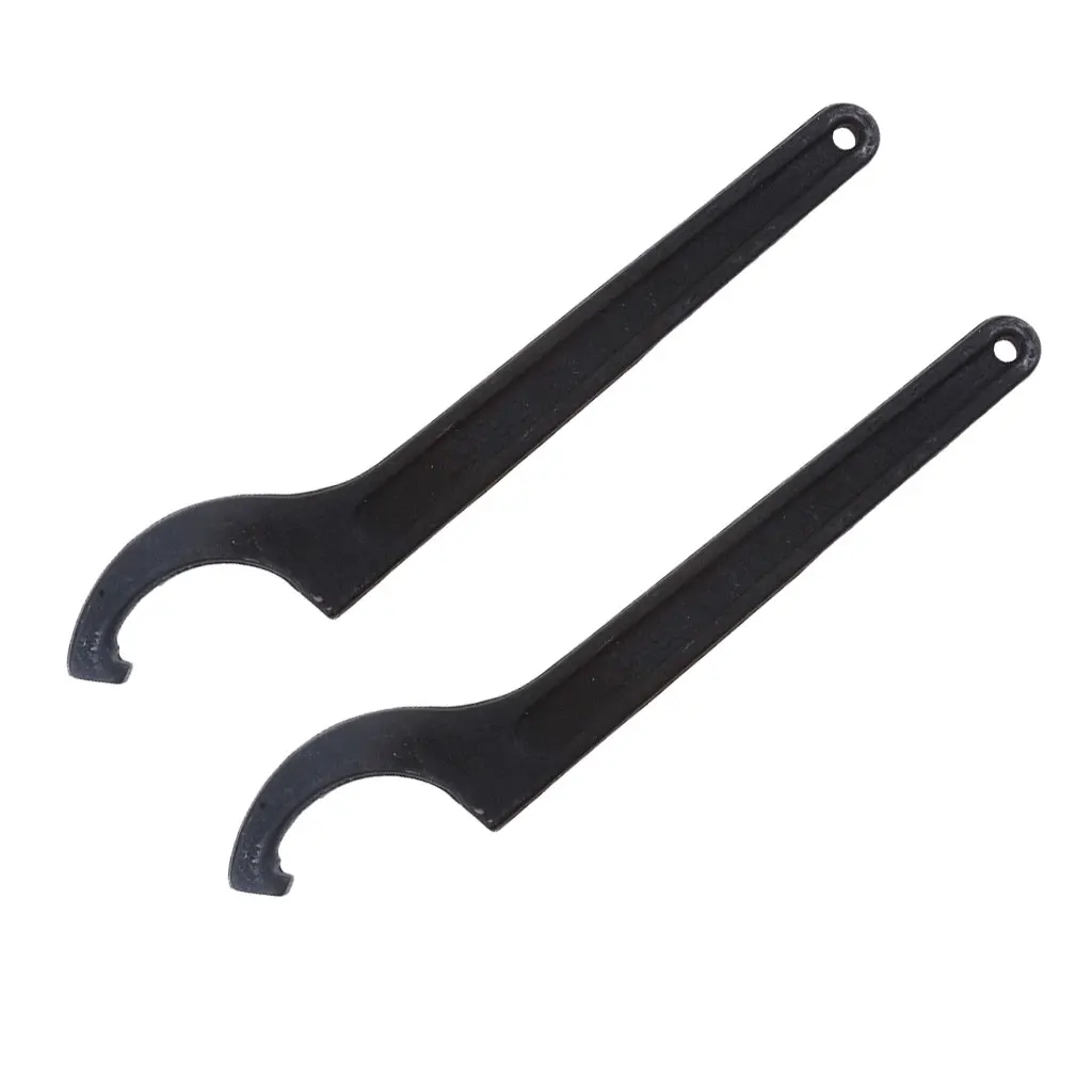 2 Pieces Heavy Duty Motorcycle Shock Adjustment Tool Metal Spanner Hook Wrench 45-52mm 1.8 to 2 inches