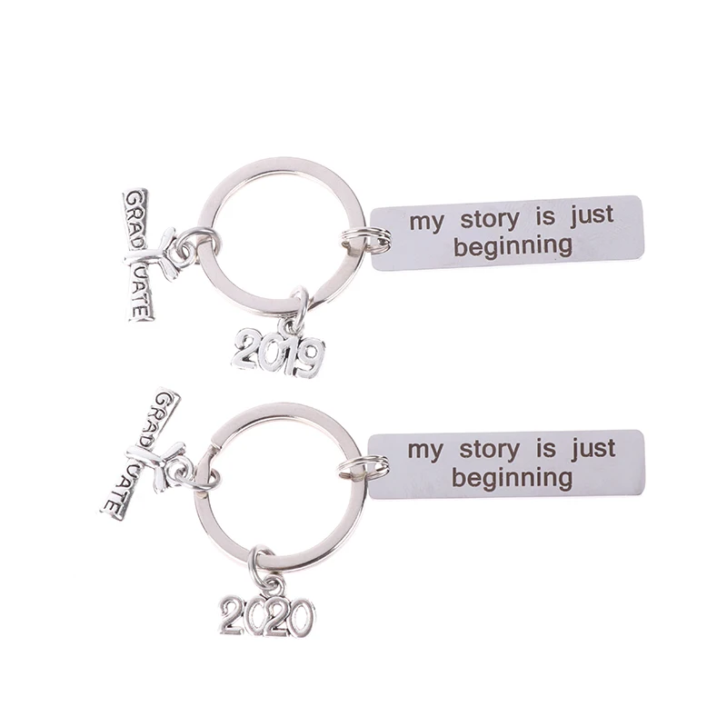 Выпускной брелок из нержавеющей стали брелок "my Story Is Just Beginning" Выгравированный вдохновляющий брелок подарок студенту