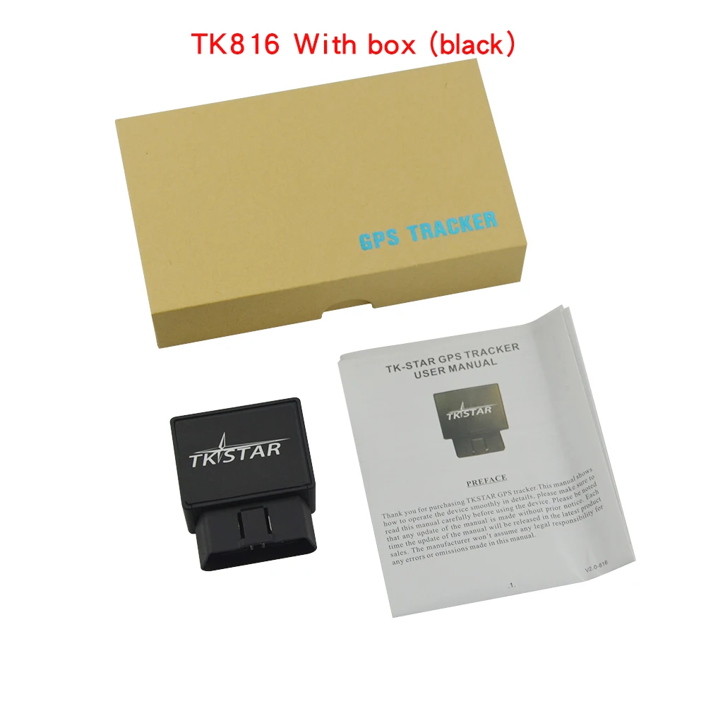 БД gps tk816 трекер поддерживает воспроизведение штекер слежения за транспортными средствами smart mini gps gprs gsm в реальном времени отслеживания Система OBD gps трекер - Color: With box