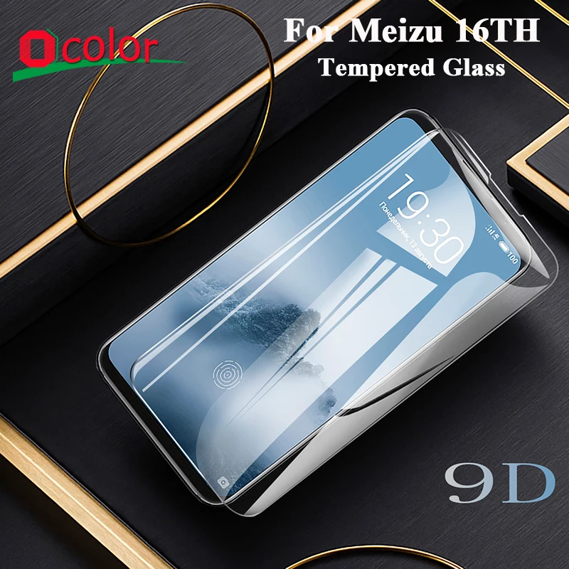 

ocolor For Meizu 16TH Tempered Glass Film Ultra-Thin Front Glass Screen Protector For Meizu 16TH Glass Film Phone Accessories