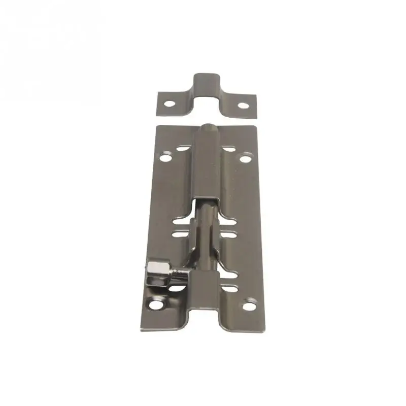 1*PC 1.5/2/3/4/6 Inch Long Silver Stainless Steel Door Latch Sliding Lock Bolt Latch Hasp Staple Gate Safety Lock