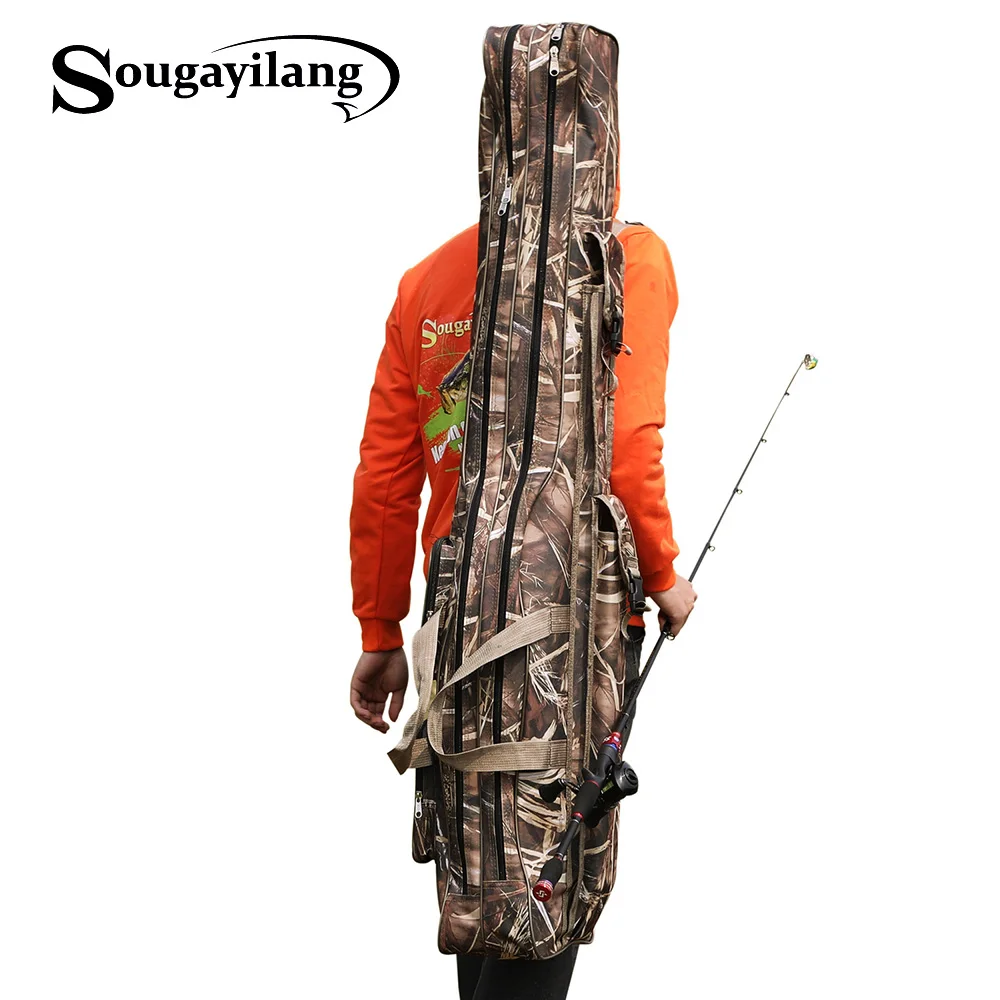 Sougayilang, 80 см, 130 см, переносная Складная рыболовная удочка, переноска для рыболовных удочек, сумка для хранения, чехол, рыболовные снасти, аксессуары для рыбалки