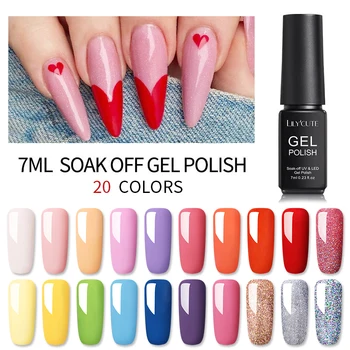 

LILYCUTE 20/40Pcs/Set 7ML UV Gel Nail Polish Set Multi-Color Semi Permanent Long Lasting Led Gel Soak Off Nail Art Varnish Set