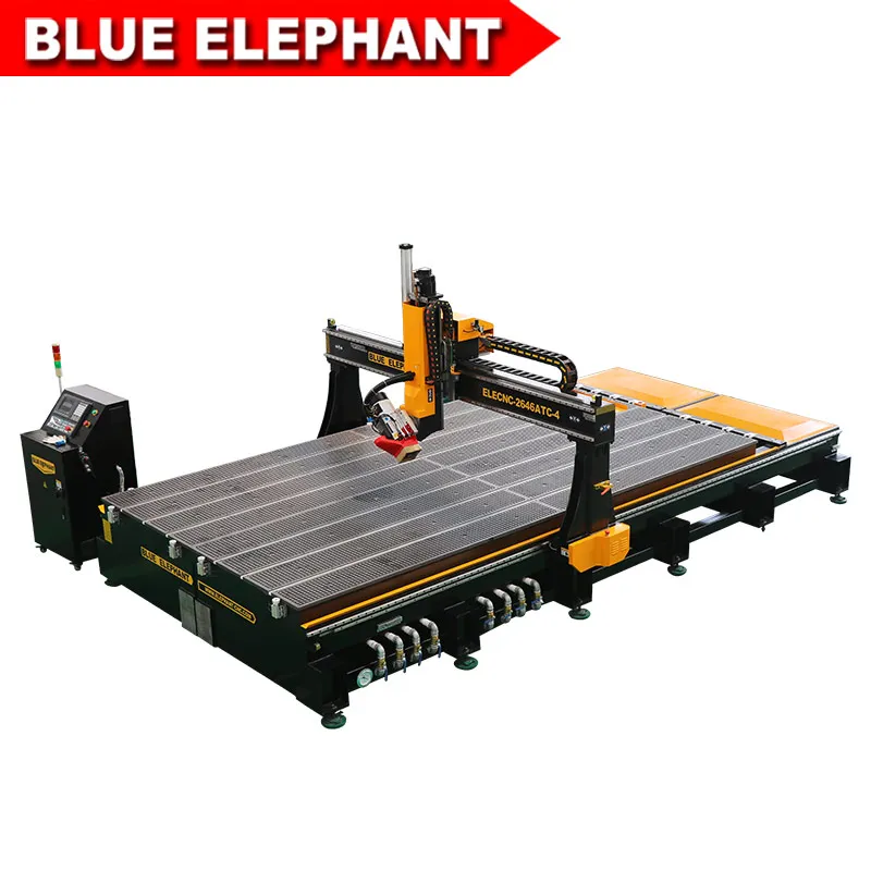 Станок для резки металла Blue Elephant CNC 2646 ATC 4 осевой фрезерный станок с ЧПУ