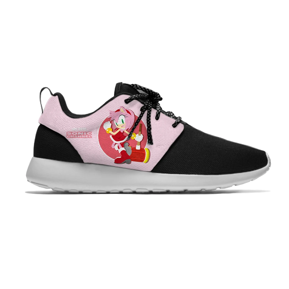 Sonic the hedgehog Amy Rose/популярные детские кроссовки с 3D принтом для мальчиков и девочек