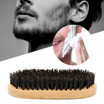 

Portable Men Beard comb beard brush double-sided styling comb mane oval comb beard template comb men's beard care set