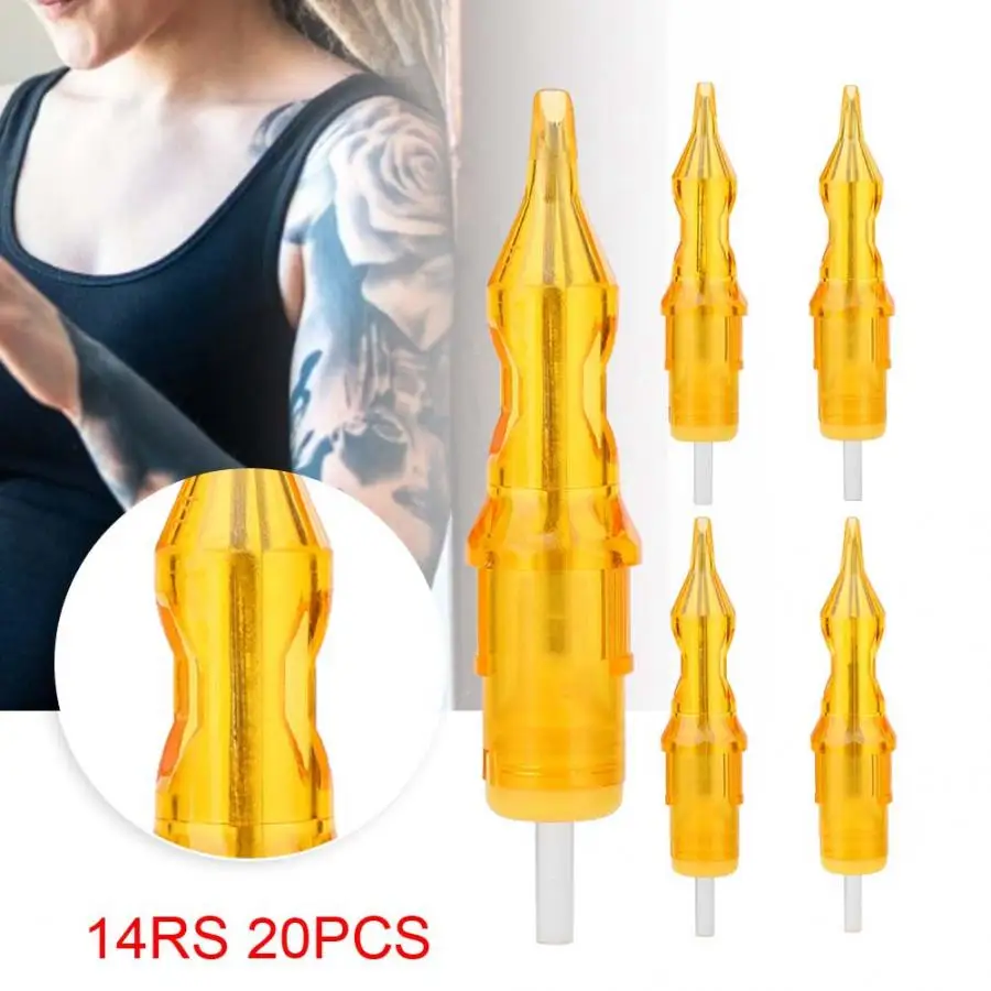 20 шт./компл. одноразовые иглы картриджа татуировки микроблейдинг игла ...