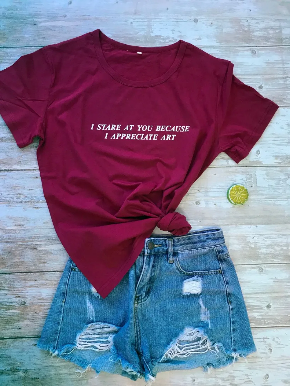 "Я пялясь на вас, потому что я ценю искусство" Футболка женская забавная графическая футболка одежда в летнем стиле футболка Топы