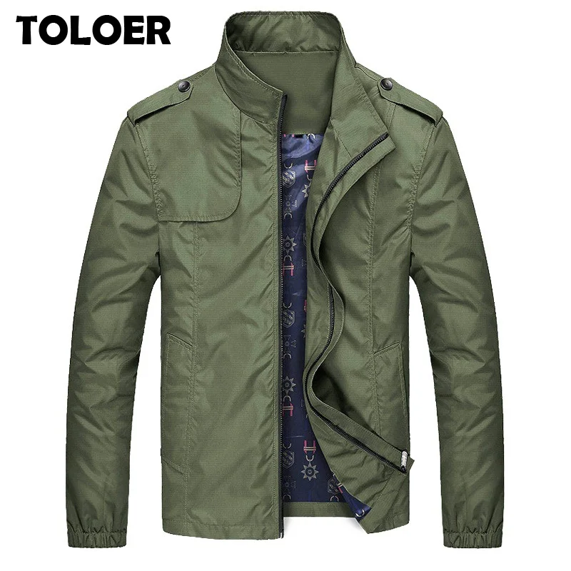 

2019 Winter Jacket Men Casual Windbreaker Autumn Male Overcoat Solid Jackets Man Slim Fit Stand Collar Men Brand Windproof Coats