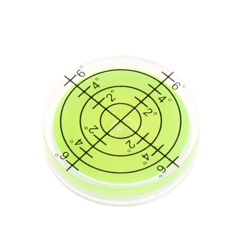 

32x7mm Bulls-eye Bubble Degree Marked Surface Spirit Level For Camera Circular