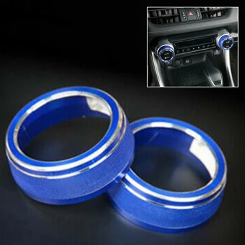 

For 2019 2020 Toyota RAV4 Button Decoration Trim Trim 2 pcs Durable Practical