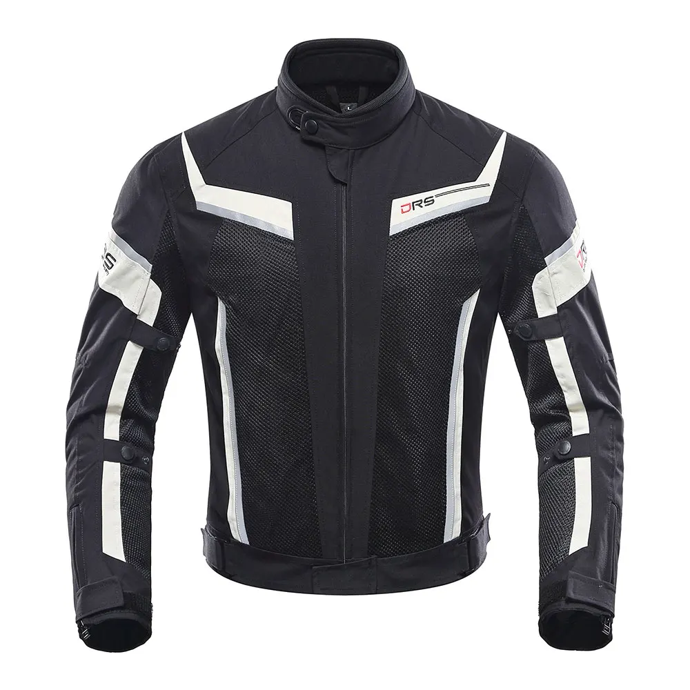 DUHAN Мужская мотоциклетная куртка летняя мотоциклетная куртка гоночная одежда для верховой езды дышащая сетчатая туристическая мотоциклетная куртка мотоциклетная - Цвет: 185 Black Jacket