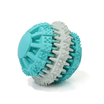 

Durable Rubber Anti-Bite Pet Leakage Interaction Educational Toys Leaking Food Ball Shape for Cat Pets Trainning