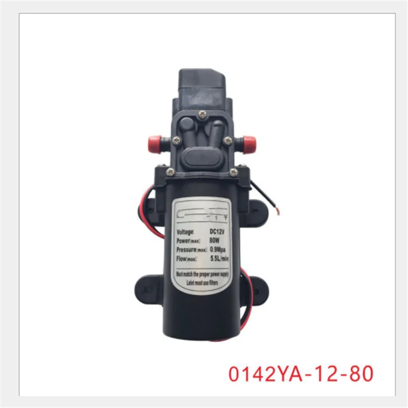 Горячая Высокое качество Быстрая DC12V DC24V 80 Вт 5.5L/мин 0.9Mpa воды высокого давления мембранный самовсасывающий насос