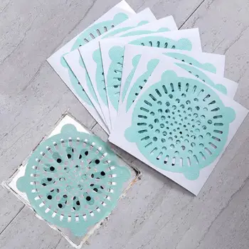 

10PCS Disposable Shower Drain Hair Catcher Bathroom Drain Hair Catcher Sink Sewer Hair Filter Sticker 1.7
