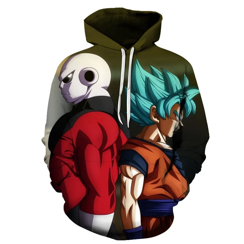 Dragon Ball Z толстовки с принтами для мужчин и женщин аниме 3D уличная Мужская Весенняя пуловер с длинными рукавами Homme куртка - Цвет: LMS124J(Asian Size)