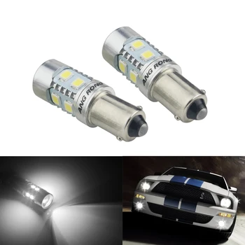 

ANGRONG 2x SMD LED 233 BA9S T4W Bayonet Cap 360 Hid Xenon White Side Light Bulb