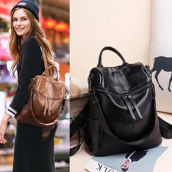 

2020 new women's backpack Korean fashion ladies backpack