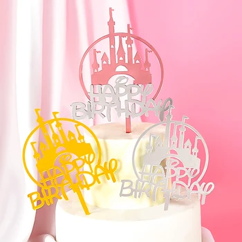 

Cakelove 10pcs castle acrylic collection cake topper cupcake party for baking birthday decoration cake decorating tools