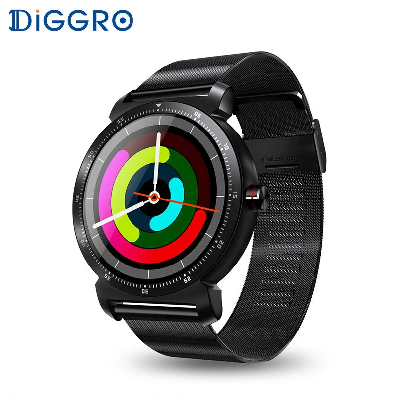 

Diggro DX01 Smart Watch Bluetooth Heart Rate Monitor Pedometer Sedentary Remind Sleep Monitor SmartWatch For Android IOS System