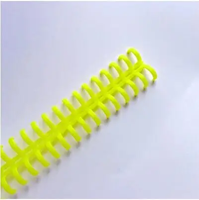 Yellow 25 отверстий, Прозрачное пластиковое связывающее кольцо, болотное, связывающее кольцо, одиночное, не царапает руку, не стесняйтесь отрезать офисное связывающее кольцо - Цвет: Yellow