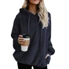 Autumn Winter Long Sleeve Plush Hoodies Women Warm Solid Fluffy Hoodies Flannel Pullover Pajama Loose Hooded Sweatshirts Tops ► Photo 3/6
