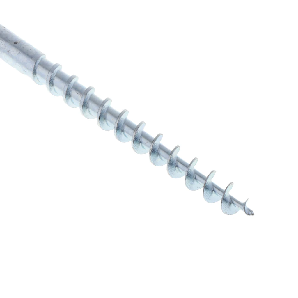 Stainless Steel Screw Fixed Nail Ice Fishing Auger Spiral Drill Rod Holder Ice Fishing Nail for Fishing