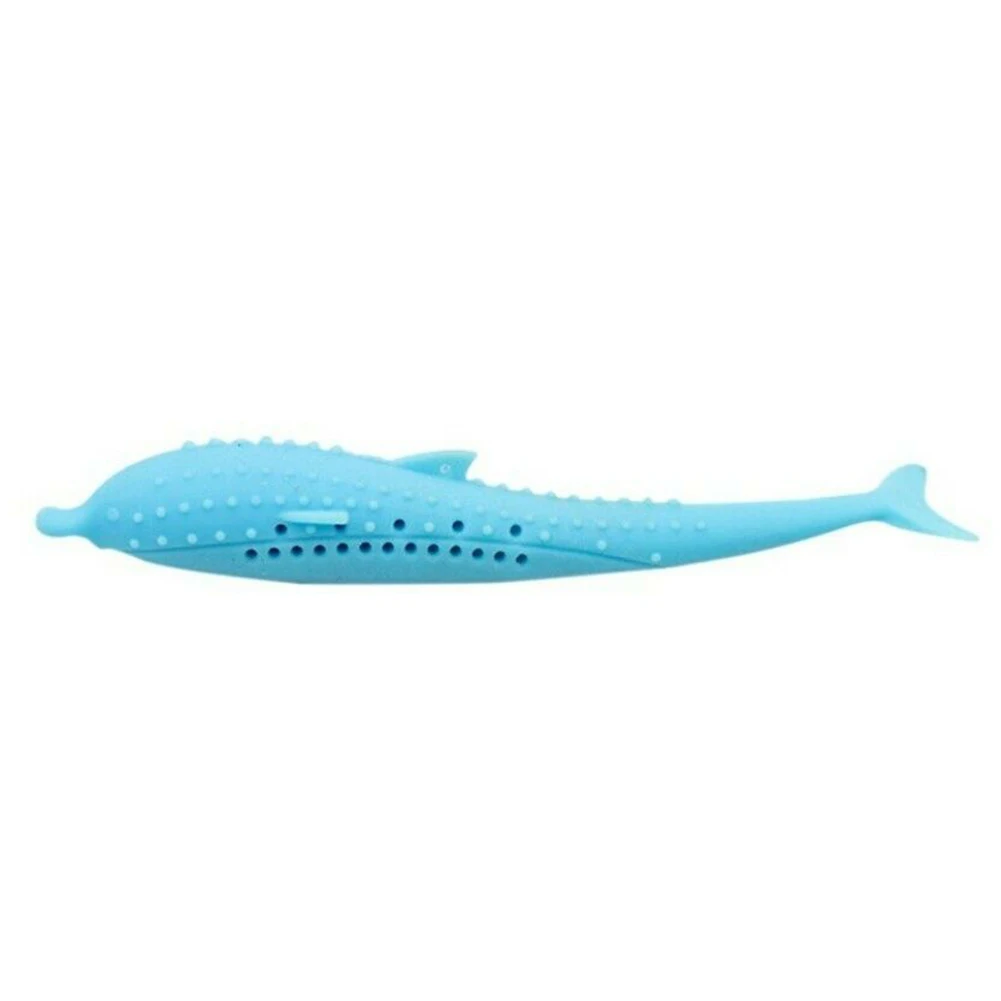 

Odorless Fish Shape Non Toxic Toy Soft Pet Supplies Elasticity Easy Clean Vent Hole Bite Stick Cat Toothbrush Fillable Dog Home
