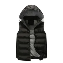 Men's Cool-Style Removable Shoulder Hooded New Style Waistcoat Casual Trend Hot Selling