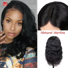 Wignee Natural Wave Human Hair Wigs With Baby Hair For Black/White Women 150% High Density Pre-plucked Hairline Lace Human Wigs