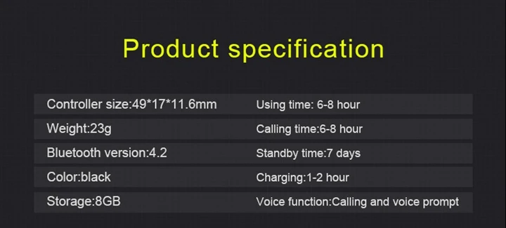 Mifo I2 Bluetooth шейные наушники Встроенный 16 Гб Mp3 Беспроводные Наушники плеер IPX8 водонепроницаемые спортивные наушники с микрофоном