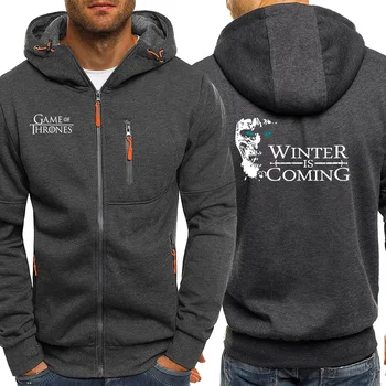 

Winter Coming Autumn Hot Sale 2019 Jackets Zipper Hip Hop Game Of Thrones Men Hooded Sportswear Hip Hop Coat Hoodie Long Sleeve